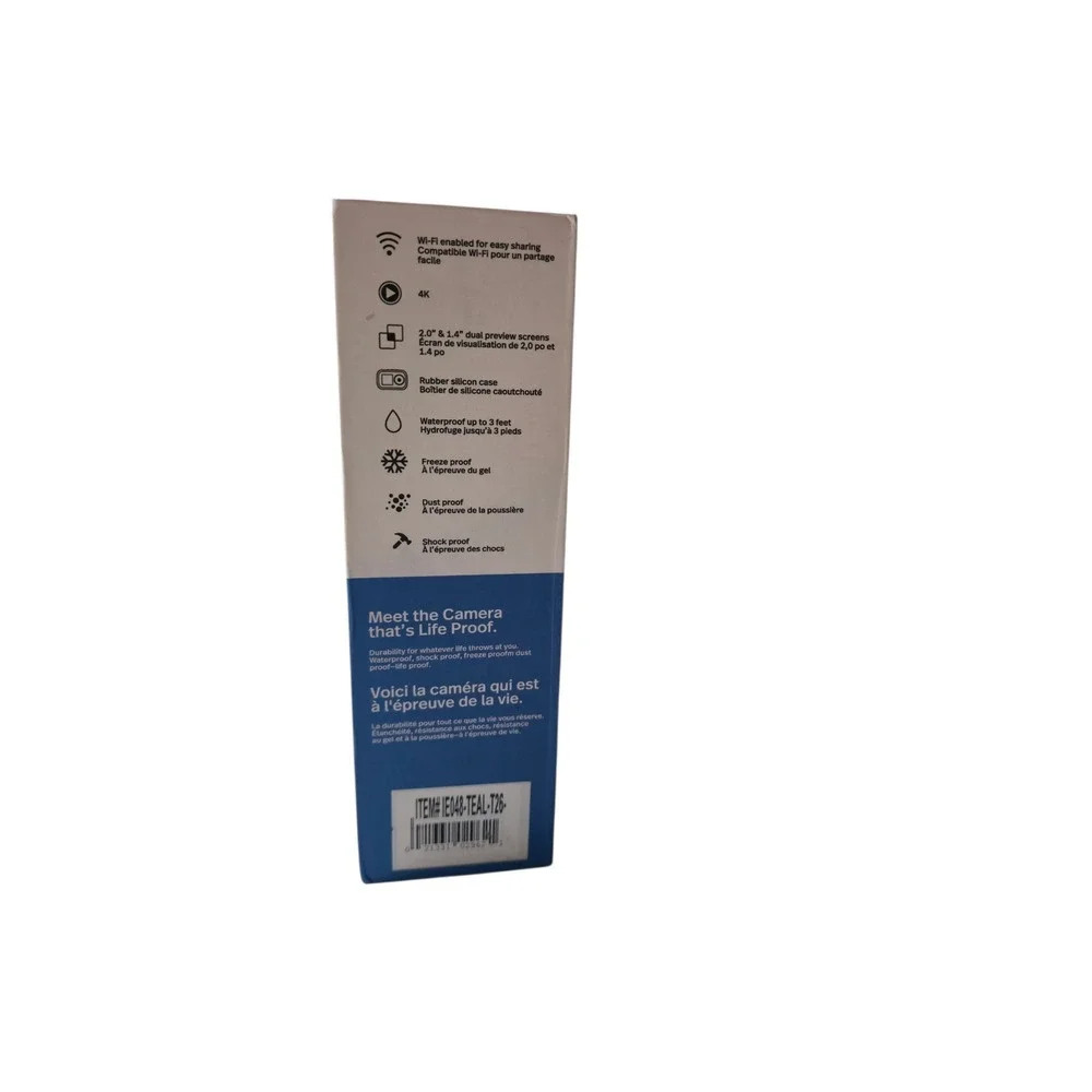 Polaroid iD922 4K Streaming Action Camera Teal Blue Waterproof Wi-Fi Dual Screen - Picture 5 of 8